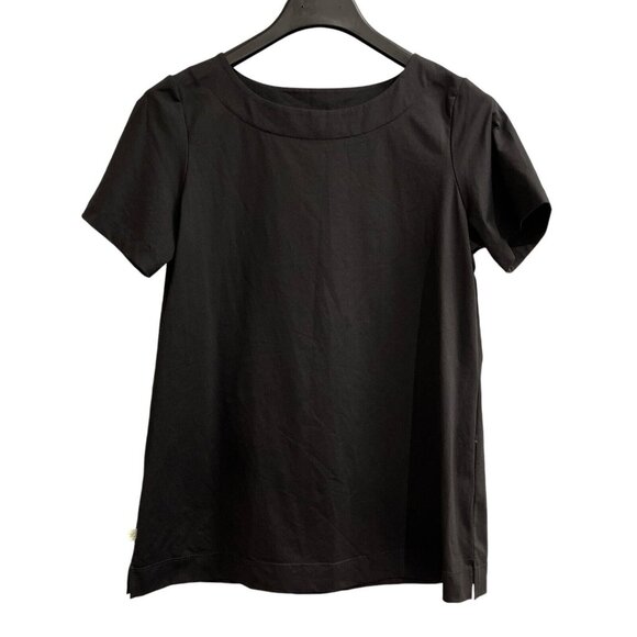Dudley Stephens Tops Dudley Stephens Top Women L Black Nylon Tshirt